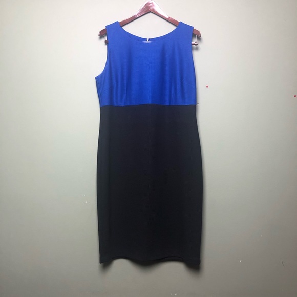 Dress and Jacket Two Piece Set Blue and Plaid - Picture 3 of 8